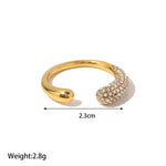 18K Gold Colourful Zircon Rings - QH Clothing