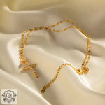 18K Gold Cross Pendant Necklace - QH Clothing