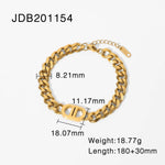 18K Gold Cuban Chain Bracelet - QH Clothing