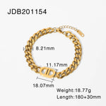 18K Gold Cuban Chain Bracelet - QH Clothing