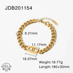 18K Gold Cuban Chain Bracelet - QH Clothing