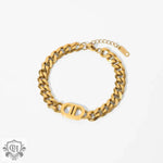 18K Gold Cuban Chain Bracelet - QH Clothing