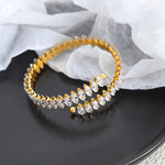 18K Gold Dazzling Zircon Design Bracelet - QH Clothing