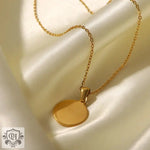 18K Gold Devil's Eye Pendant Necklace - QH Clothing