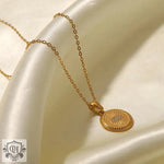 18K Gold Devil's Eye Pendant Necklace - QH Clothing