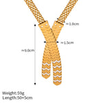 18k gold noble and atmospheric letter W arranged with diamond design necklace and bracelet set - QH Clothing