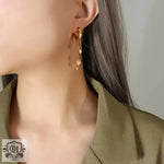 18k Gold Disc Tassel Earrings - QH Clothing