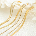 18K gold fashionable simple double-layered design versatile anklet - QH Clothing