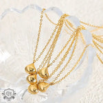 18K Gold Drop Pendant Necklace - QH Clothing