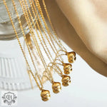 18K Gold Drop Pendant Necklace - QH Clothing