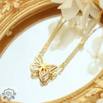 18K Gold Elegant Butterfly Necklace - QH Clothing