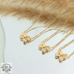 18K Gold Elegant Butterfly Necklace - QH Clothing