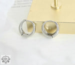 18K Gold Simple and Atmospheric Hollow Ring Design Versatile Earrings - QH Clothing