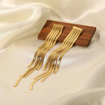 18K Gold Elegant Tassel Earrings - QH Clothing