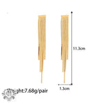 18K Gold Elegant Tassel Earrings - QH Clothing