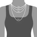 18K Gold Elegant U-Shaped Pendant Necklace - QH Clothing