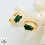 18K Gold Emerald Gemstone Ring - QH Clothing