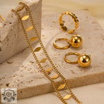 18K Gold Emerald Pendant Necklace - QH Clothing