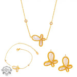 Elegant 18K Gold Butterfly Jewelry Set for daily wear and social occasions