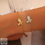 Elegant 18K gold and silver butterfly bracelets ideal for social occasions and daily wear