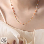 18K Gold Eye Design Necklace and Bracelet - QH Clothing