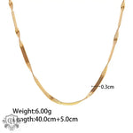 Gold-toned twisted chain necklace from 18K Gold Fashion Trend chain design bracelet necklace set