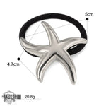 Starfish hair tie featuring 18K gold in a light luxury style for fashionable hair accessories