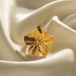 18K Gold Flower Opening Ring - QH Clothing