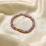 18K Gold Full Zircon Design Bracelet - QH Clothing