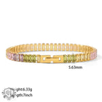 18K Gold Full Zircon Design Bracelet - QH Clothing