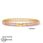 18K Gold Full Zircon Design Bracelet - QH Clothing