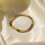 18K Gold Full Zircon Design Bracelet - QH Clothing