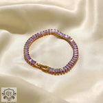 18K Gold Full Zircon Design Bracelet - QH Clothing