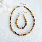 18K Gold Gem Bead Bracelet & Necklace - QH Clothing