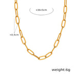 18K gold exquisite and fashionable clavicle chain inlaid with gemstone design light luxury style necklace - QH Clothing