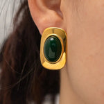 18K Gold Geometric Earrings - QH Clothing