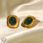 18K Gold Geometric Earrings - QH Clothing