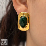 18K Gold Geometric Earrings - QH Clothing