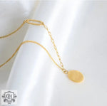 18K Gold "Good Luck" Medallion Pendant Necklace - QH Clothing