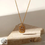 18K Gold Hamsa Hand Pendant Necklace - QH Clothing