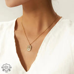 18K Gold Hamsa Hand Pendant Necklace - QH Clothing