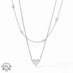 18K Gold Heart Pendant Double Layer Necklace - QH Clothing