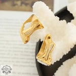 18K Gold Hollow Design Ring - QH Clothing