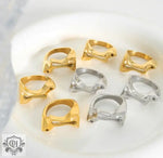 18K Gold Hollow Design Ring - QH Clothing