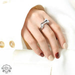 18K Gold Hollow Design Ring - QH Clothing