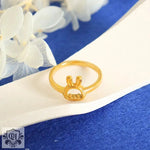 18K Gold Hollow Rabbit Design Ring - QH Clothing