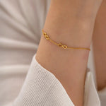 18K Gold Infinity Symbol Bracelet - QH Clothing