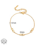 18K Gold Infinity Symbol Bracelet - QH Clothing