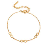 18K Gold Infinity Symbol Bracelet - QH Clothing