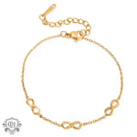 18K Gold Infinity Symbol Bracelet - QH Clothing